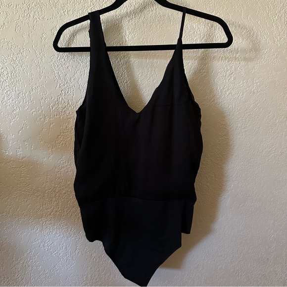 Zara Black and Green/Silver Embellished Bodysuit - Picture 5 of 5